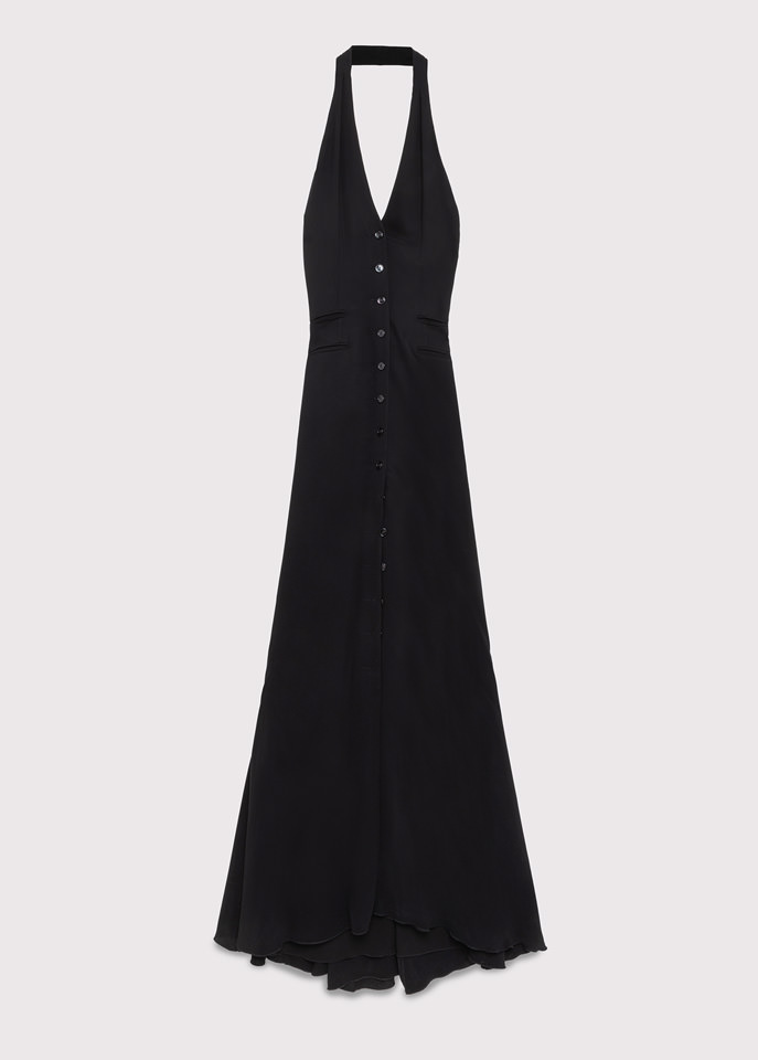 BLUMARINE: Long Cady dress with buttons