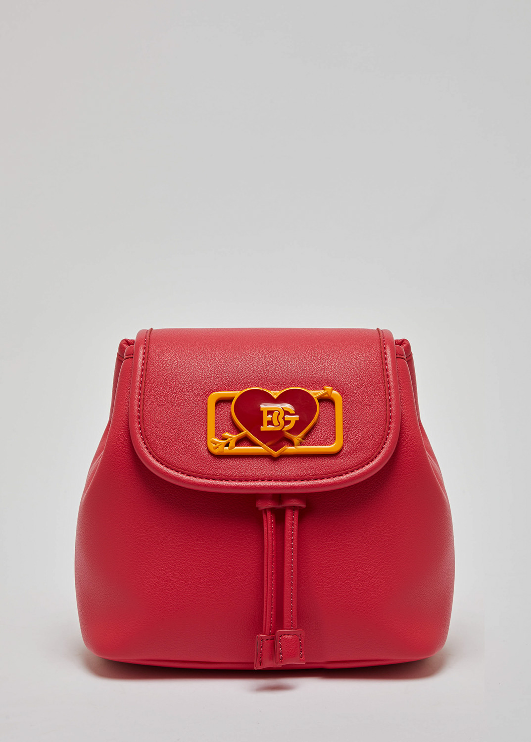BLUGIRL: BACKPACK WITH FLAP AND HEART-LOGO