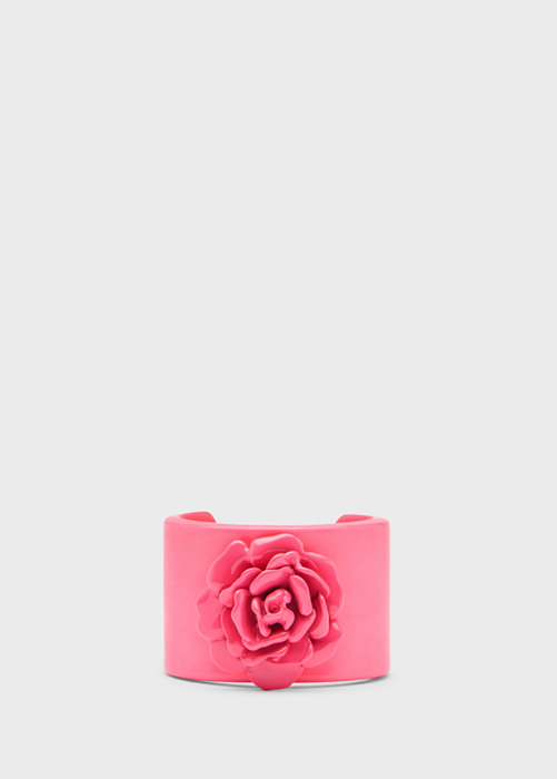 BLUMARINE Tube bracelet with rose