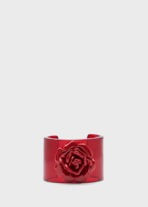 BLUMARINE Zylinderförmiger Armband mit Rose
