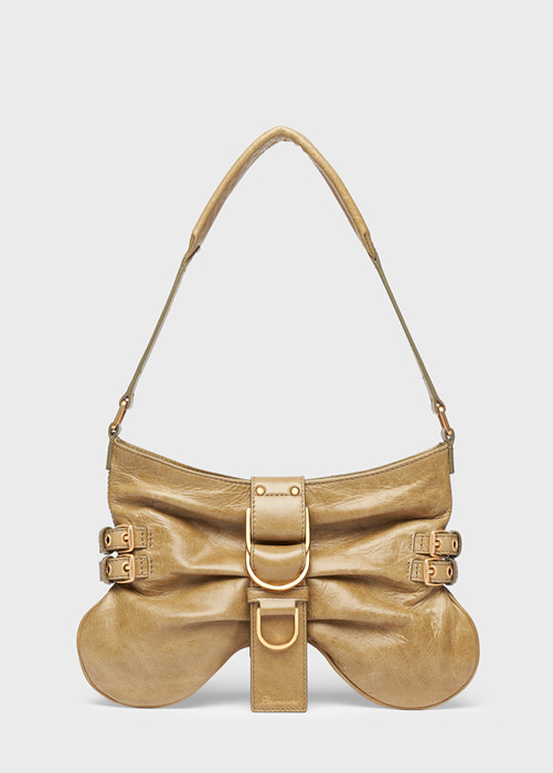 BLUMARINE Large-sized leather Butterfly Bag