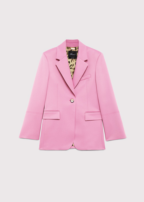 BLUMARINE: SINGLE-BREASTED ONE-BUTTON JACKET