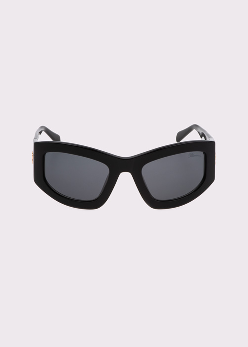 BLUMARINE ACETATE SUNGLASSES WITH A BOLDLY THICK FRAME