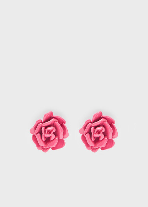 BLUMARINE: Earrings with rose