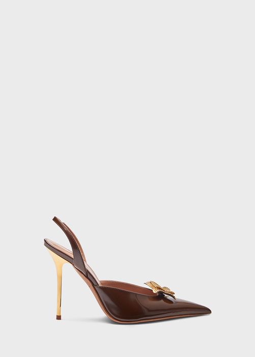 BLUMARINE: SLING BACK PUMPS WITH BUTTERFLY