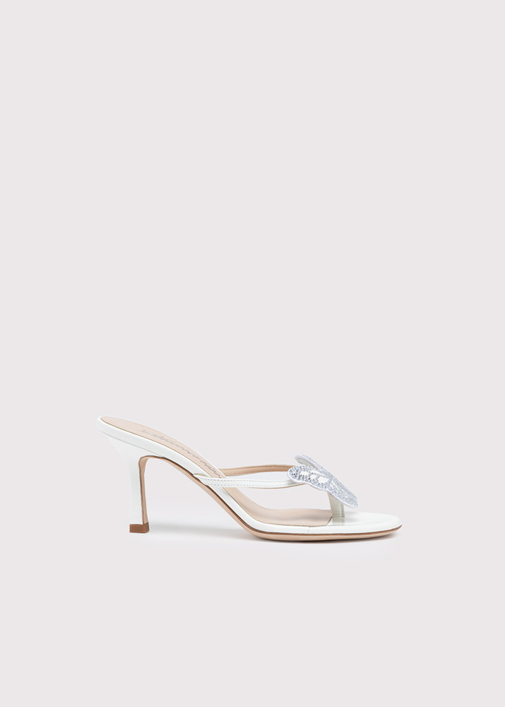 BLUMARINE: Thong sandals with butterfly detail