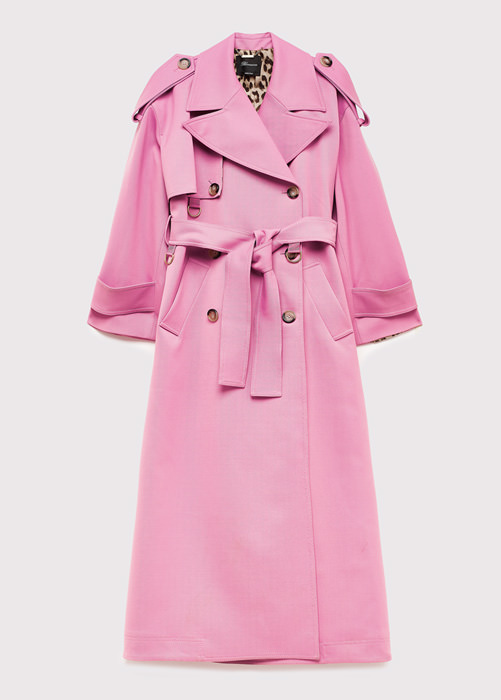 BLUMARINE LONG DOUBLE-BREASTED TRENCH COAT