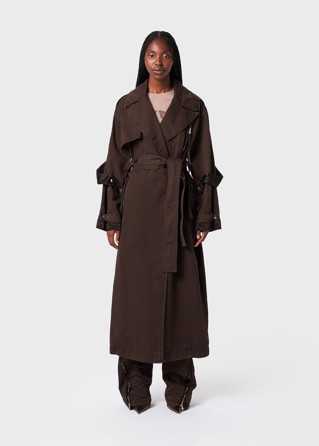 Long trench Coat with belt